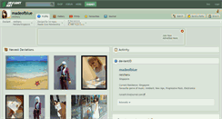 Desktop Screenshot of madeofblue.deviantart.com
