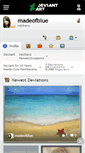 Mobile Screenshot of madeofblue.deviantart.com