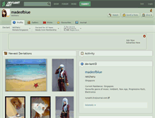 Tablet Screenshot of madeofblue.deviantart.com