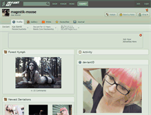 Tablet Screenshot of magestik-moose.deviantart.com