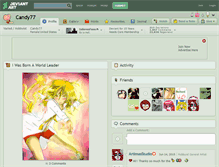 Tablet Screenshot of candy77.deviantart.com