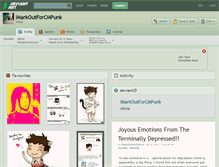 Tablet Screenshot of imarkoutforcmpunk.deviantart.com