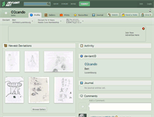 Tablet Screenshot of o2cando.deviantart.com