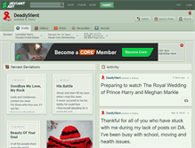 Tablet Screenshot of deadlysilent.deviantart.com