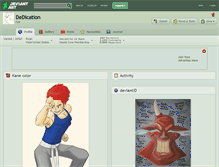 Tablet Screenshot of dedication.deviantart.com