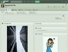 Tablet Screenshot of havock103190.deviantart.com