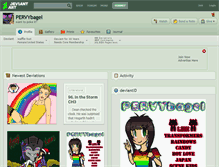 Tablet Screenshot of pervybagel.deviantart.com