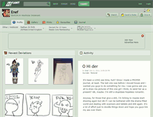 Tablet Screenshot of enef.deviantart.com