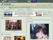 Tablet Screenshot of miss-gah-gah.deviantart.com