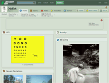 Tablet Screenshot of odddot.deviantart.com