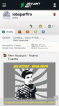 Mobile Screenshot of loboparfire.deviantart.com
