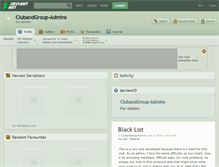 Tablet Screenshot of clubandgroup-admins.deviantart.com