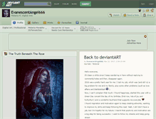 Tablet Screenshot of evanescentangel666.deviantart.com