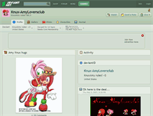 Tablet Screenshot of knux-amyloversclub.deviantart.com