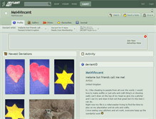 Tablet Screenshot of mel4vincent.deviantart.com