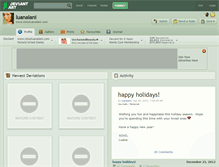 Tablet Screenshot of luanalani.deviantart.com