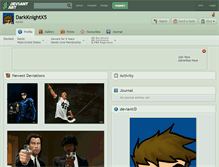 Tablet Screenshot of darkknightx5.deviantart.com