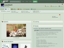 Tablet Screenshot of camelfox01.deviantart.com