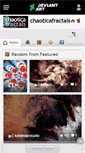 Mobile Screenshot of chaoticafractals.deviantart.com