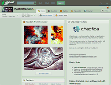 Tablet Screenshot of chaoticafractals.deviantart.com