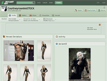 Tablet Screenshot of courtneyrose666stock.deviantart.com