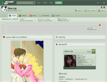 Tablet Screenshot of dire-lie.deviantart.com