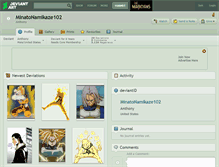 Tablet Screenshot of minatonamikaze102.deviantart.com