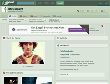 Tablet Screenshot of iateleadpaint.deviantart.com