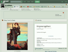 Tablet Screenshot of kruddman.deviantart.com