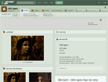 Tablet Screenshot of niki-spex.deviantart.com