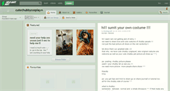 Desktop Screenshot of cutechubbycosplay.deviantart.com