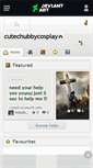 Mobile Screenshot of cutechubbycosplay.deviantart.com