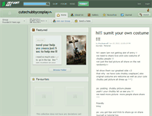 Tablet Screenshot of cutechubbycosplay.deviantart.com