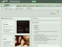 Tablet Screenshot of izzaboo.deviantart.com