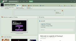 Desktop Screenshot of legends-of-fantasy.deviantart.com