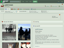 Tablet Screenshot of oct031moon.deviantart.com