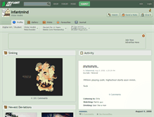 Tablet Screenshot of infantmind.deviantart.com