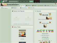 Tablet Screenshot of eeveeclubforfans.deviantart.com