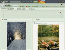 Tablet Screenshot of hellnicki.deviantart.com