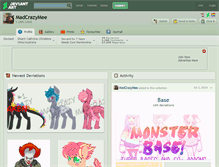 Tablet Screenshot of madcrazymee.deviantart.com