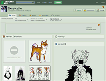 Tablet Screenshot of ebonyscythe.deviantart.com