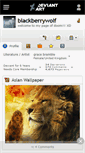 Mobile Screenshot of blackberrywolf.deviantart.com
