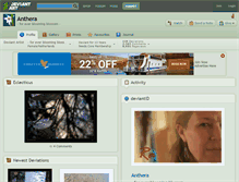 Tablet Screenshot of anthera.deviantart.com