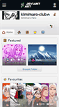 Mobile Screenshot of kimimaro-club.deviantart.com