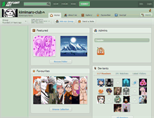 Tablet Screenshot of kimimaro-club.deviantart.com