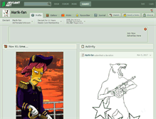 Tablet Screenshot of marik-fan.deviantart.com