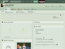 Tablet Screenshot of lover-of-loli.deviantart.com