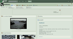 Desktop Screenshot of deadmoon.deviantart.com