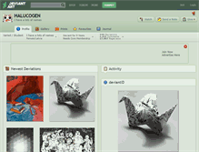 Tablet Screenshot of halucogen.deviantart.com