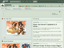 Tablet Screenshot of goldsickle.deviantart.com